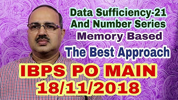Data Sufficiency-21 IBPS PO MAIN: 18-11-2018 Memory Based #Amar Sir