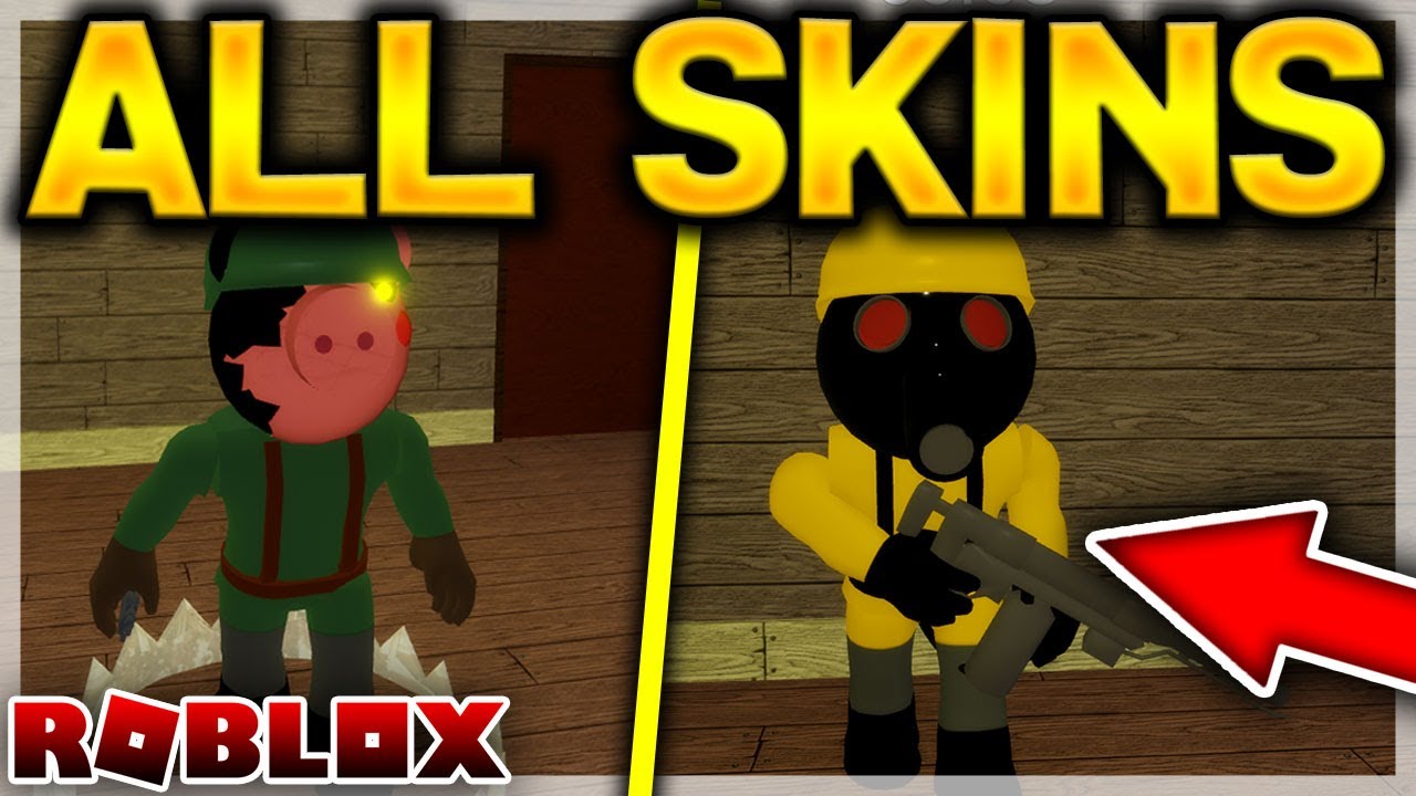 Piggy Chapter 11 All Skins Gameplay Roblox Piggy Youtube