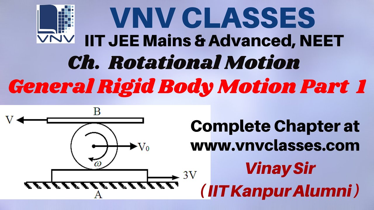 General Rigid Body Motion Part1 Rotational Motion | IIT JEE, NEET | by ...