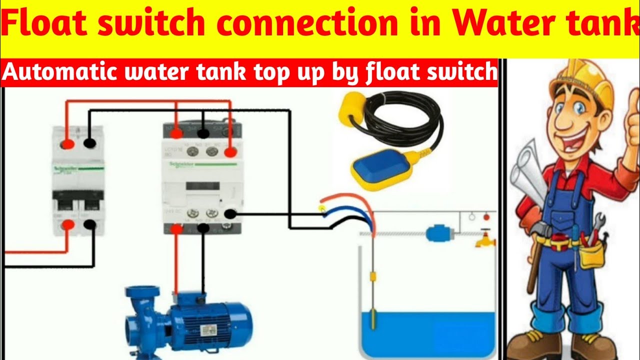 Float Switch Wiring with submersible pump । Water Tank wiring & Installation. atoz knowledge