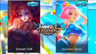 Angela | Summer Vibe Skin VS Scream Doll Skin | Mobile Legends Bang: Bang