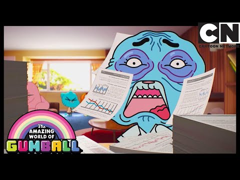 Mom goes to work.. with Gumball and Darwin | Gumball | Cartoon Network