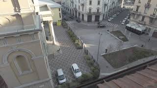 Window View in Milan: Overlooking Piazza San Luigi - March 24, 2022