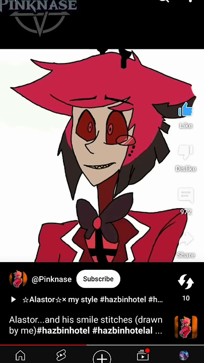 Alastor Stitch He's smileðŸ˜ðŸ˜ðŸ˜¢ðŸ˜¢ #hazbinhotel