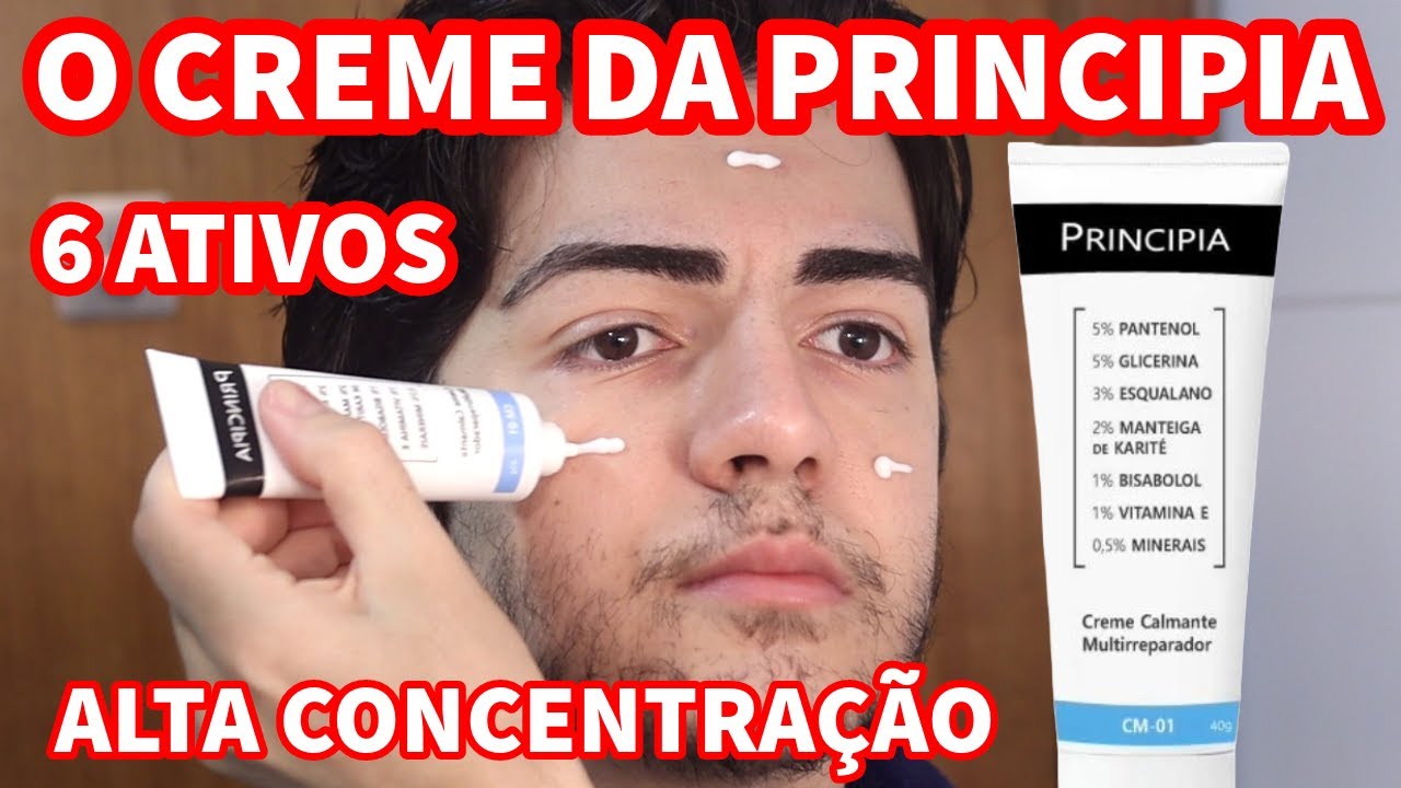 CM-01 CREME CALMANTE MULTIRREPARADOR PRINCIPIA - MANTEIGA DE KARITÉ - PANTENOL - ESQUALANO BISABOLOL