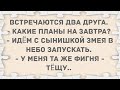 Тёщу в аэропорт везу. Подборки веселых анекдотов! Приколы!