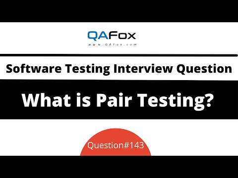What is Pair Testing? (Software Testing Interview Question #143)