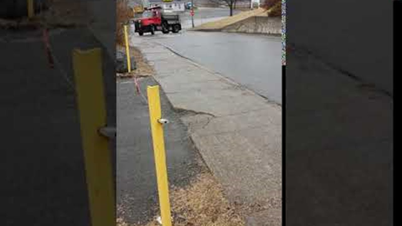 Slippery Roads Cause Truck to Tip ViralHog YouTube