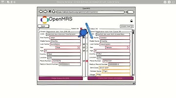 mUzima - Patient Merge Enhancment Mockup demo basics first phase