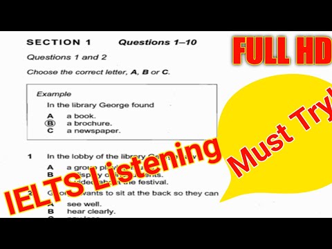 In The Library George Found Ielts Listening | Ielts Listening With Answers Ieltswithkamal