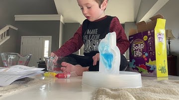 Making Dinosaur Soap with Dino Soap Lab Science and Fun