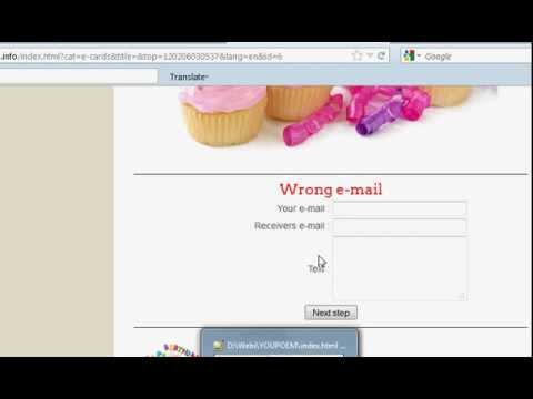 Php Tutorial how to make a e-card web site part 2