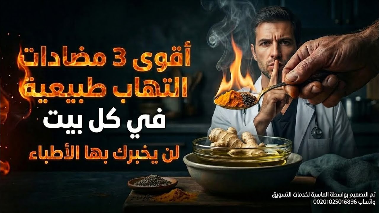 أقوى ٣ مضادات التهاب طبيعيه فى كل بيت ..لن يخبرك بها الأطباء 