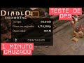 Teste DPS Cruzado 1 Minuto - Diablo Immortal