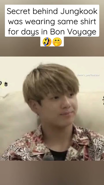Secret behind Jungkook was wearing same shirt for days in Bon Voyage 🤣🤭 #bts #jungkook #btsarmy