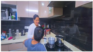 Early morning routine with school going kids || बिना लहसुन प्याज के बनाई हलवाई style मिक्स वेज ||