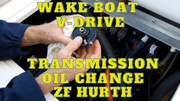 How to change oil in your boat V-drive transmission.