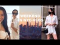 Weekend in NYC VLOG 2020-outdoor dining/drinking with BFF&#39;s