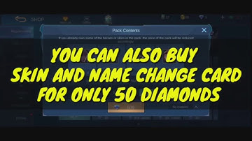 NEW EVENT| Name Change Card  50 Dias + 50 Diamonds Skin And Heroes in MOBILE LEGENDS