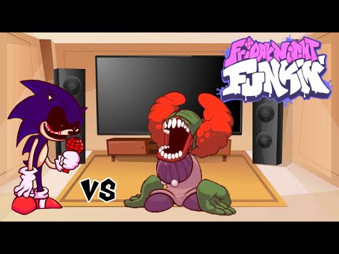 Friday Night Funkin React Sonic.exe VS Tricky || ( 2 Endings ) || •TheRanitor•