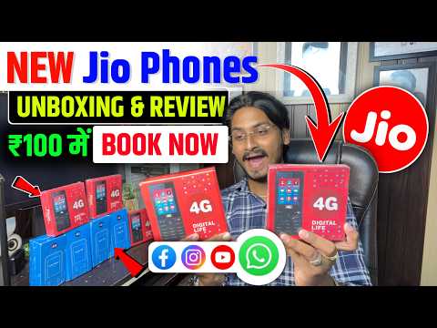 Jio Phone NEW - Unboxing & Review | ₹100 में Book Now | WhatsApp YouTube WiFi | 4G Phone