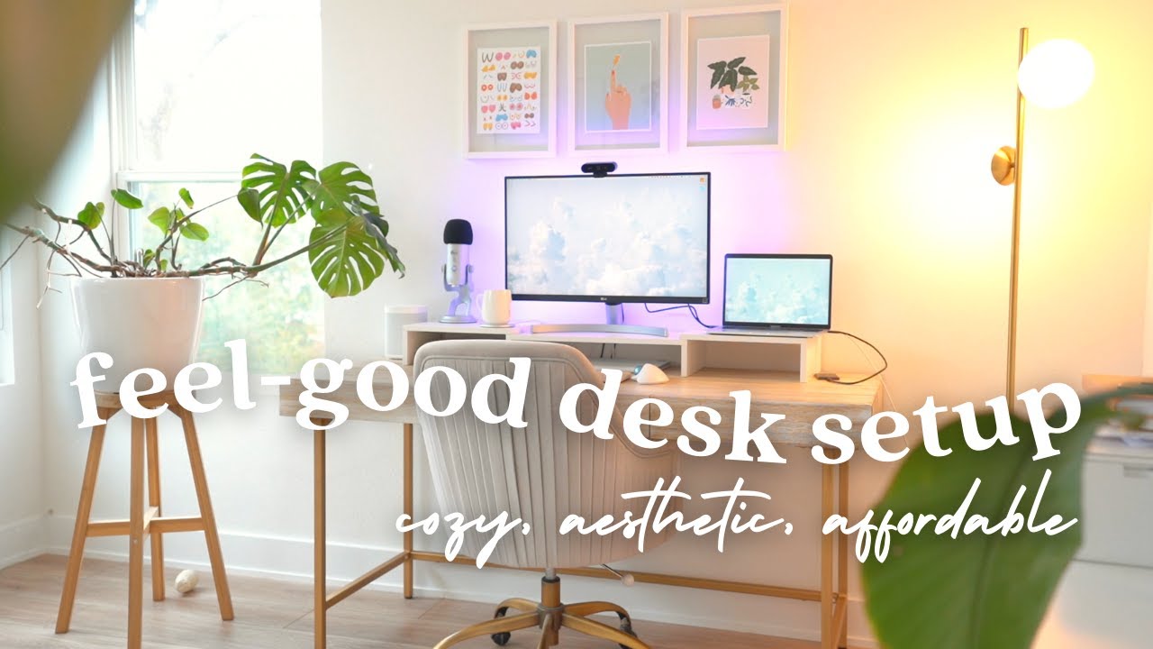 ? Cozy Desk Setup | Productive, Aesthetic & Affordable Refresh - YouTube