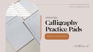 Updated! Modern Calligraphy Practice Pads / Traceable Worksheets