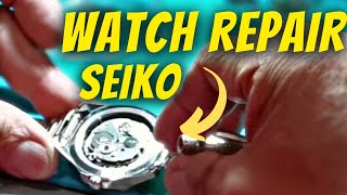 Seiko Watch Repair | Seiko 5 Sports Automatic Cleaning (25 Year Old Watch)  - YouTube