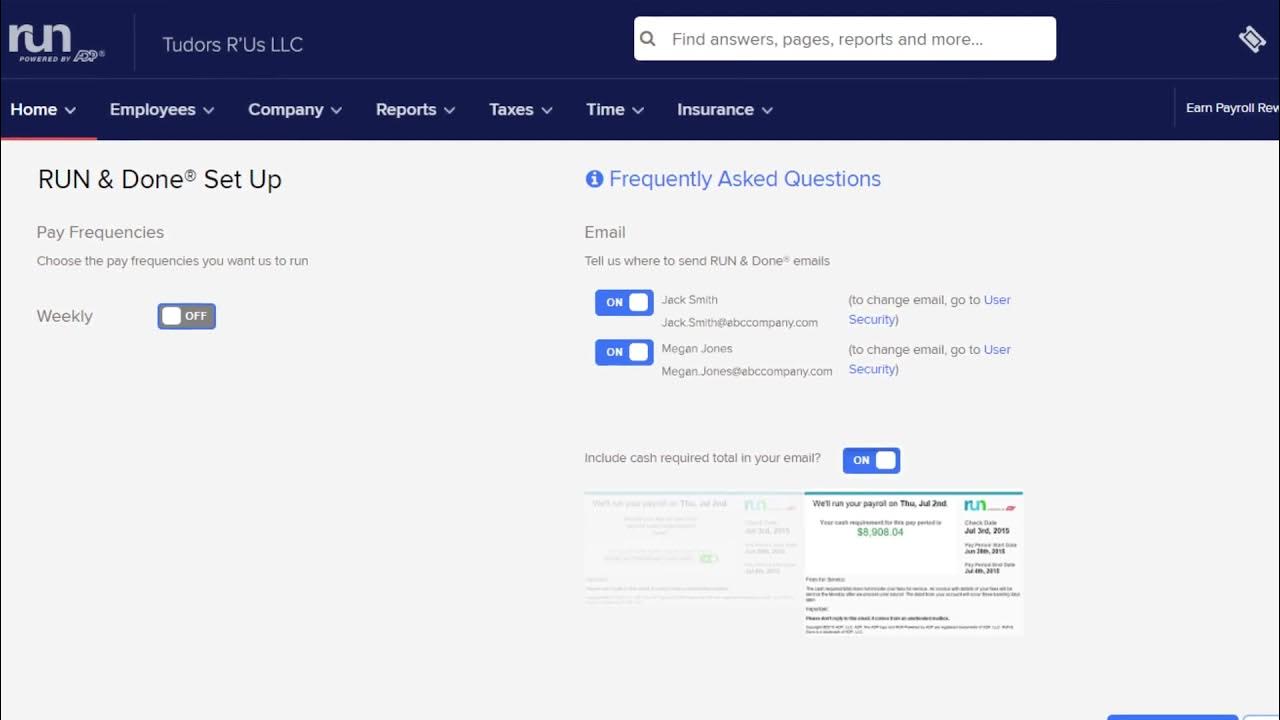 Payroll in RUN Powered by ADP® YouTube