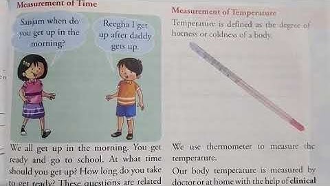 Class-4th, Science (27/7/2021) Chapter-10 #Measurement of Time and Measurement of Temperature (ICSE)