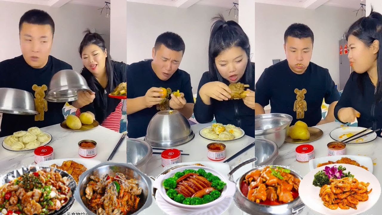 蠢老公以为自己够聪明藏好吃的，没想到被我偷偷换成土豆，最后他打开铁盆目瞪口呆吃不下去饭#eatingshow #challenge #husbandwifecomedy#eat #mukbang