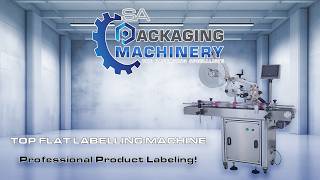 Top Flat Surface Labelling Machine | Automatic Flat Label Applicator | SA Packaging Machinery