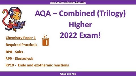 2022 Exam - Combined Chemistry (Higher) Paper 1 Required Practicals