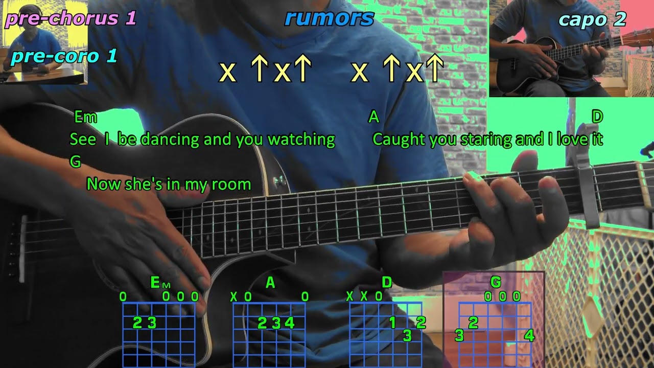 rumors ross lynch the driver era guitar chords and lyrics / guitarra acordes y letra