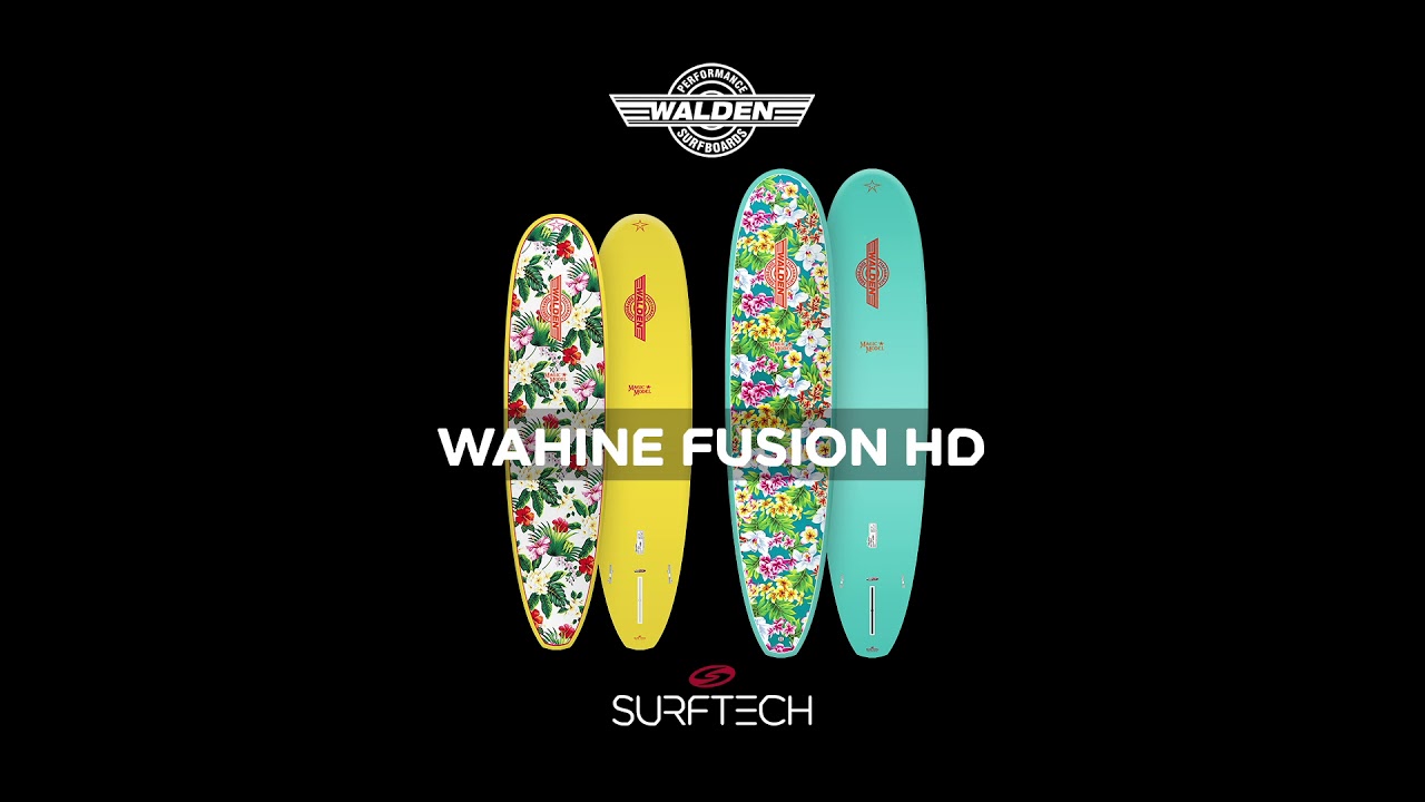 Walden Magic Wahine Fusion-HD 8'0 × 22 × 2 ¾ Surfboard - Yellow