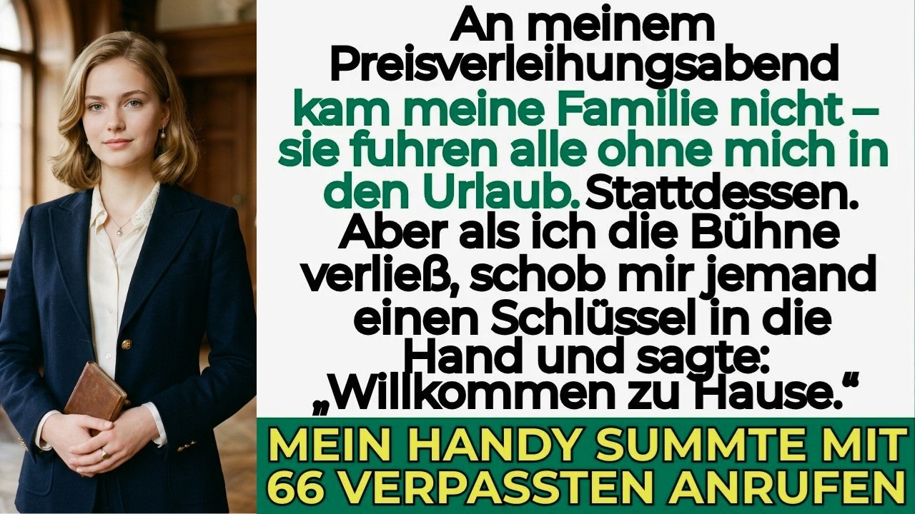 Ich stand auf der Bühne, den wichtigsten Preis meiner Karriere in den Händen, und suchte im Publikum nach den Gesichtern meiner Familie. Die Plätze in der ersten Reihe waren leer – sie hatten sich...