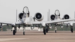 A-10 Warthog Field Attack Demo w/ Pyro || C-130 Cargo Drop Demo || Thunder Over Rock 2023