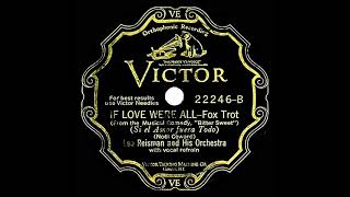 1929 Leo Reisman - If Love Were All (Frank Luther, vocal)