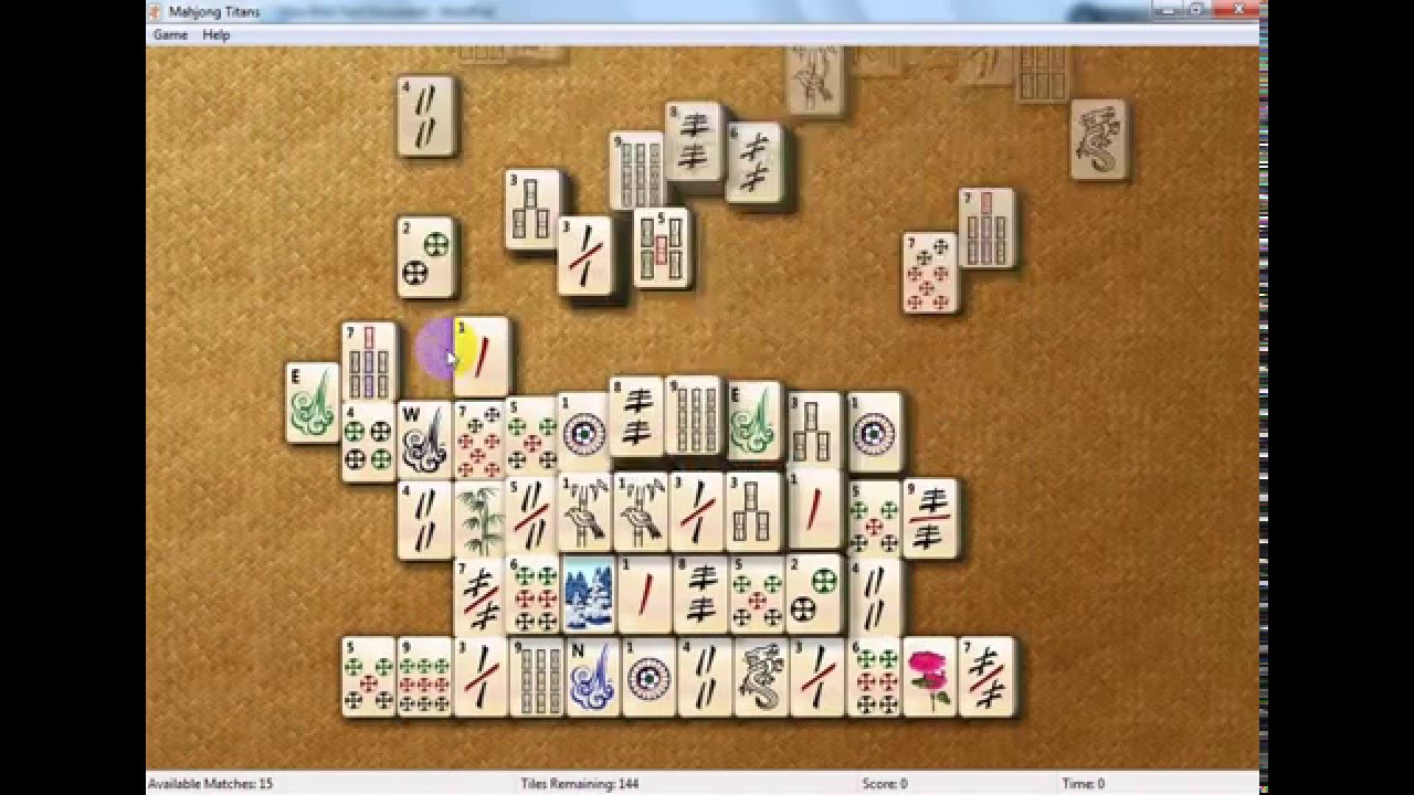 Pc game Mahjong Titans Video windows 7 