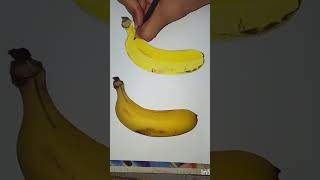 banana🥰 realistic pencil colour drawing #music #newmusic #art
