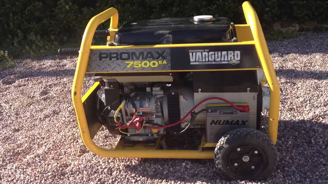  BRIGGS & STRATTON PRO MAX 7500EA - YouTube