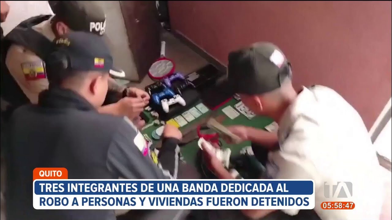 Una banda dedicada al robo de personas y viviendas en el norte de Quito ...
