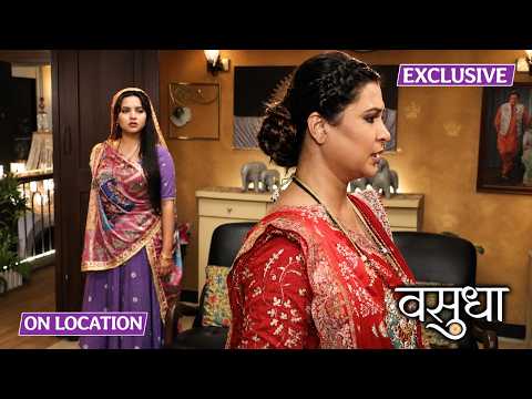 Vasudha Today Episode 18th Sep | On Location | प्रसाद ना देकर Lajbanti ने किया Chandrika का अपमान