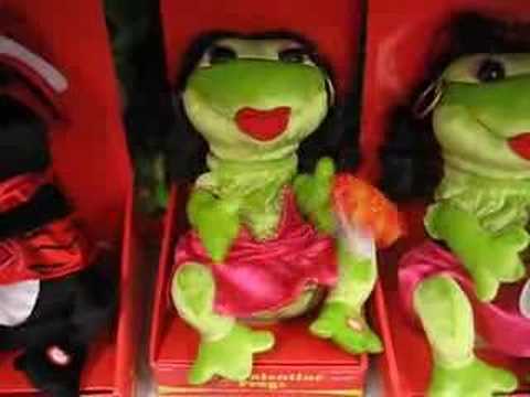 valentine singing stuffed animals