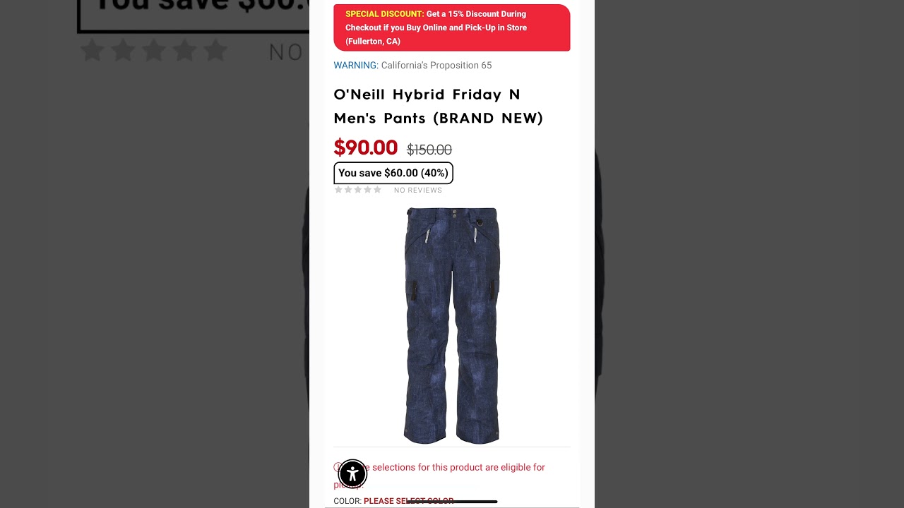 Motorhelmets Store Sale Matix Gripper & O'Neill Hybrid Friday N Men's Pants 