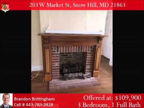 203 W Market St, Snow Hill, MD home video tour