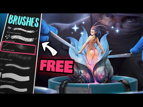🎨 MY FREE BRUSHES AND HOW TO USE THEM (photoshop/CSP/Procreate)