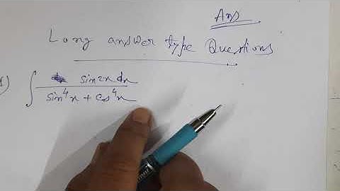 Class 12 Special Integral, PART -11(SOLUTIONS)(S.N.Dey) CBSE  ISC HS UP