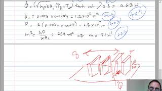 Heat Transfer : problem solution of fins