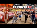 Toronto St Lawrence Market FOOD MARKET Shopping In Toronto Ontario Canada 4k